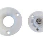 Aggancio Mini Hard Maschio-Femmina mm.40 Foro d.35 Bianco Fissaggio Pannelli  Fitlock